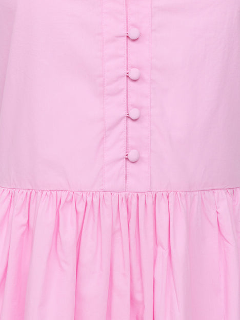 Poplin Sleeveless Smock Dress