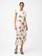 Candice Satin Georgette Overlay Dress