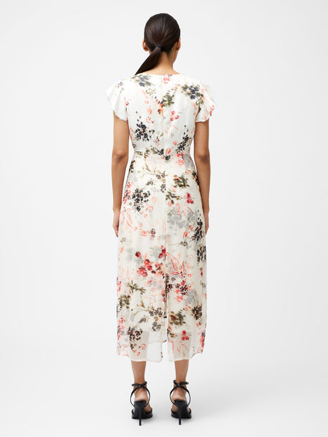Candice Satin Georgette Overlay Dress