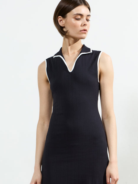Sassia Rib Polo Neck Midi