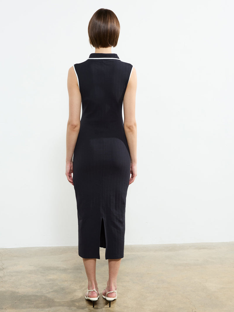 Sassia Rib Polo Neck Midi
