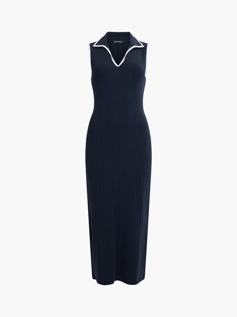 Sassia Rib Polo Neck Midi