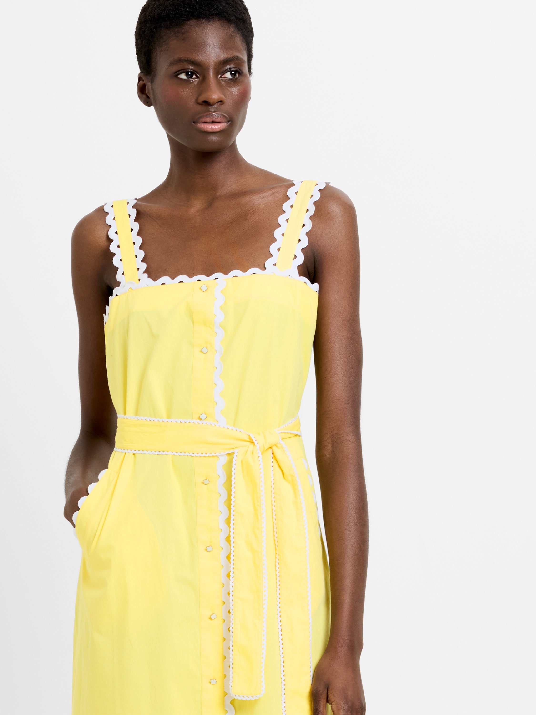 Cambria Cotton Ricrac Dress