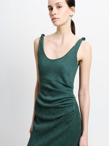 Trixie Textured Knot Strap Midi Dress