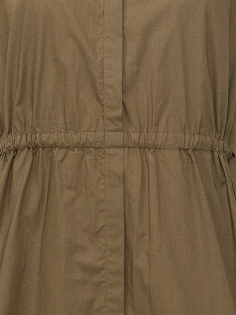 Poplin Tie Sleeveless Dress