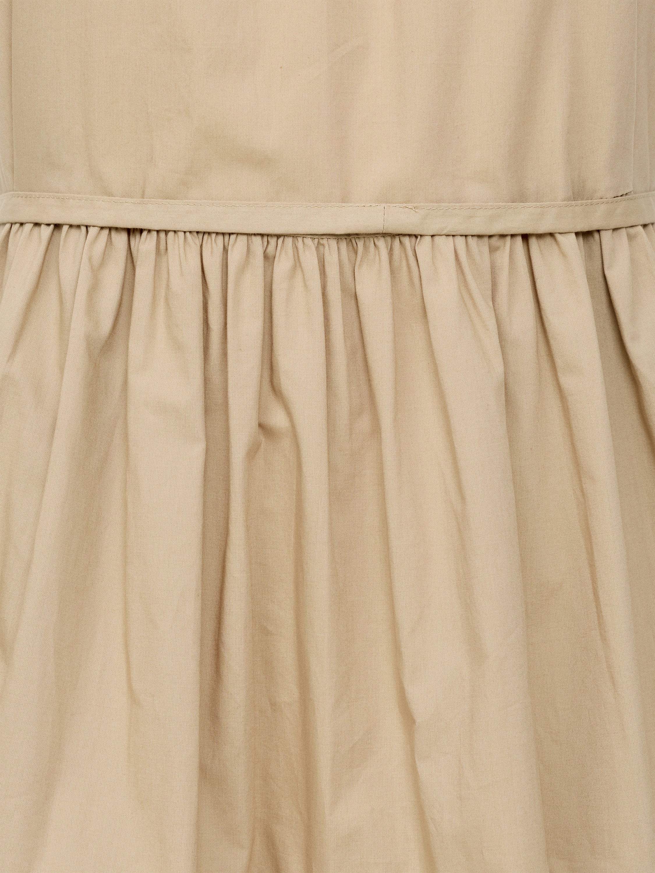 Tiered Poplin Belted Mini Dress