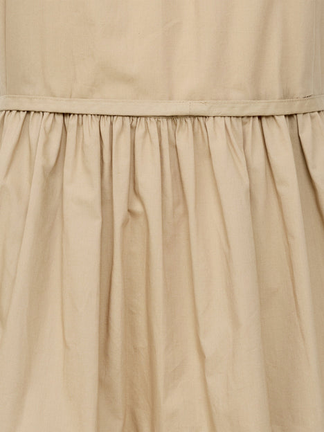 Tiered Poplin Belted Mini Dress