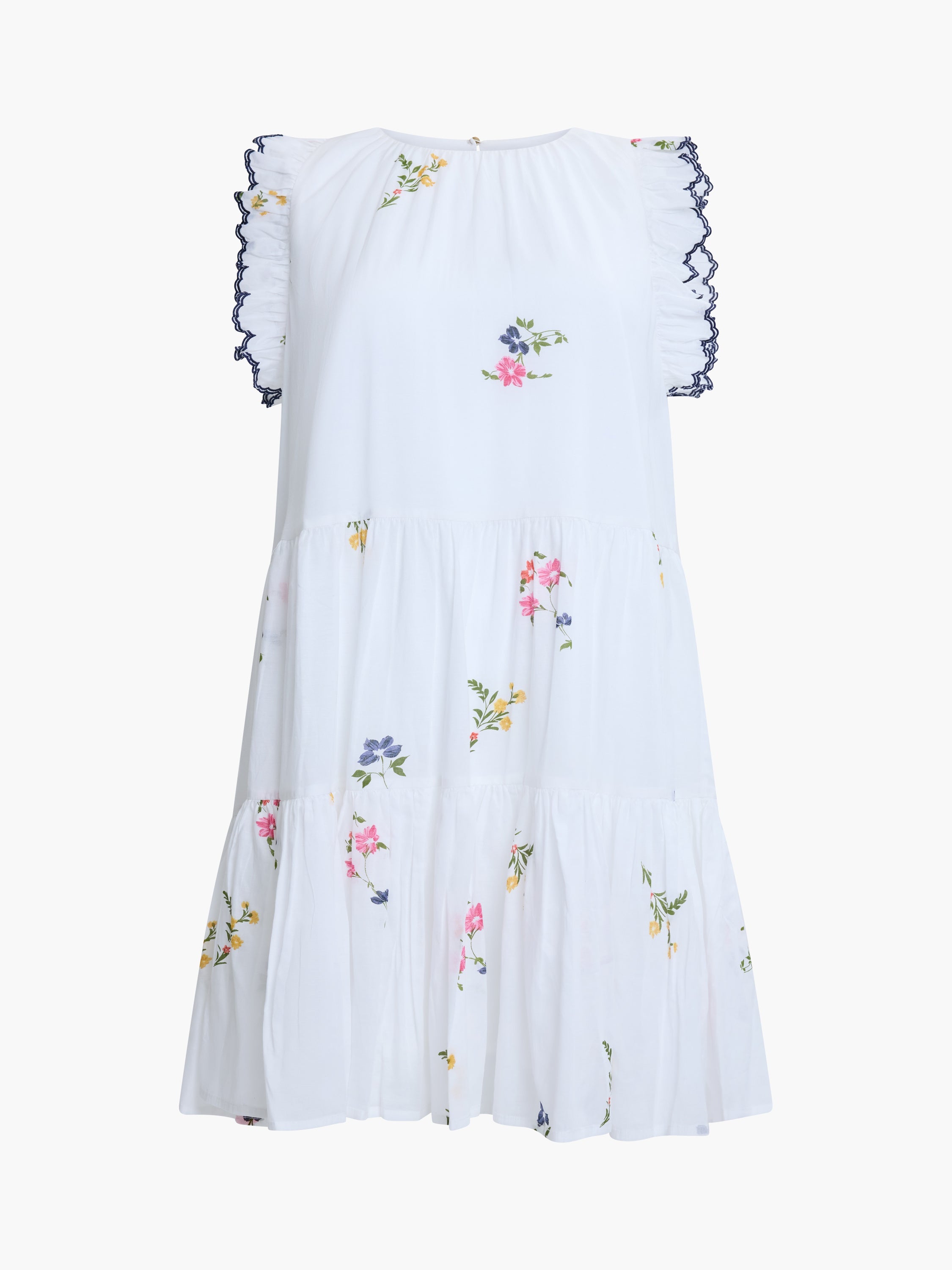 Kirsty Holland Floral Tiered Mini Dress