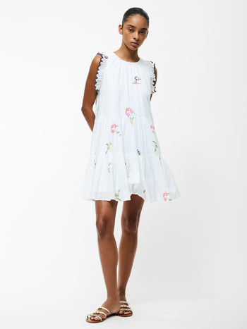 Kirsty Holland Floral Tiered Mini Dress