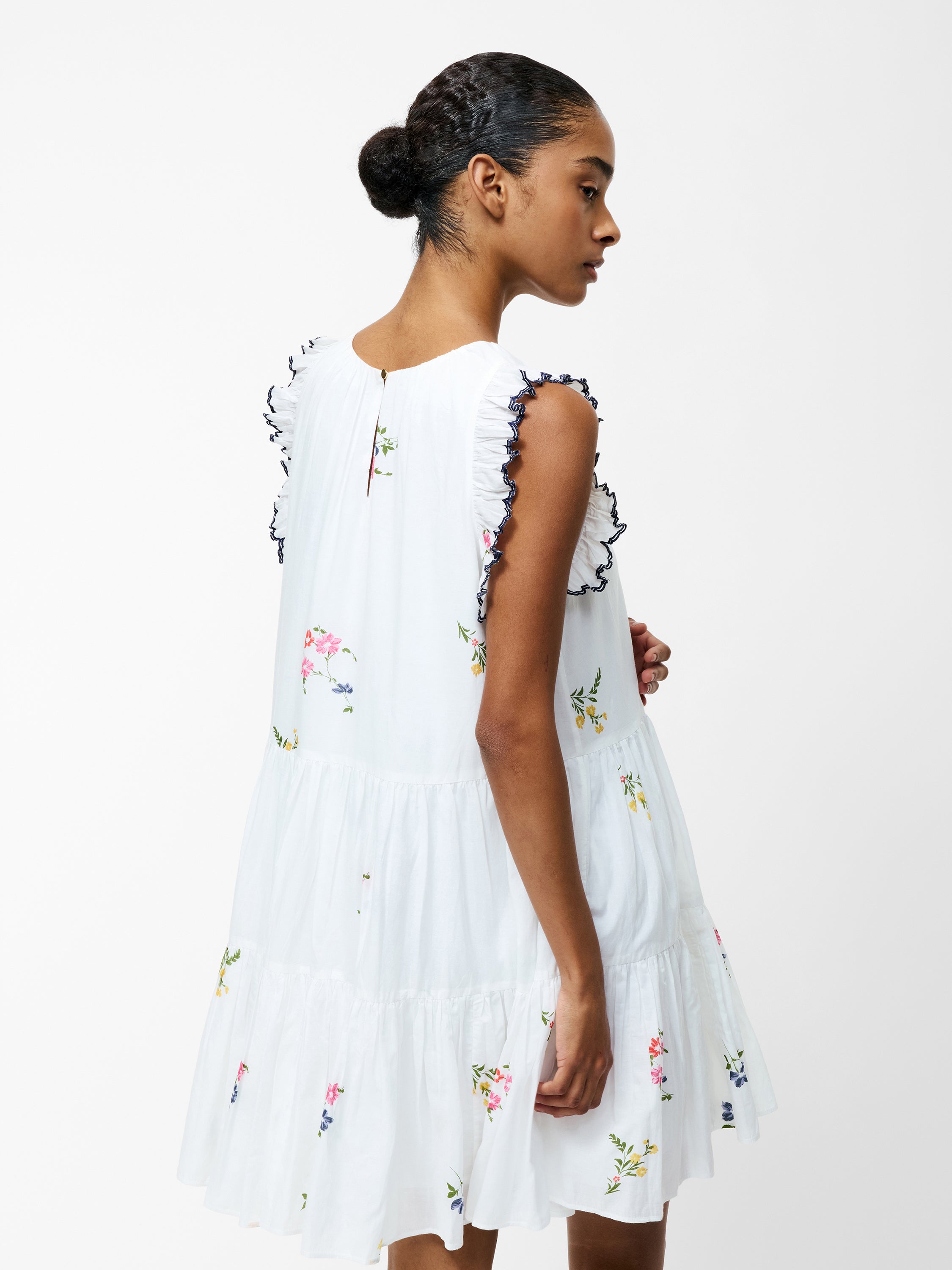 Kirsty Holland Floral Tiered Mini Dress