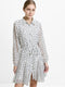 Spot Godet Mini Shirt Dress