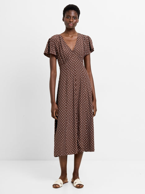 Polka Dot Eco Midi Dress