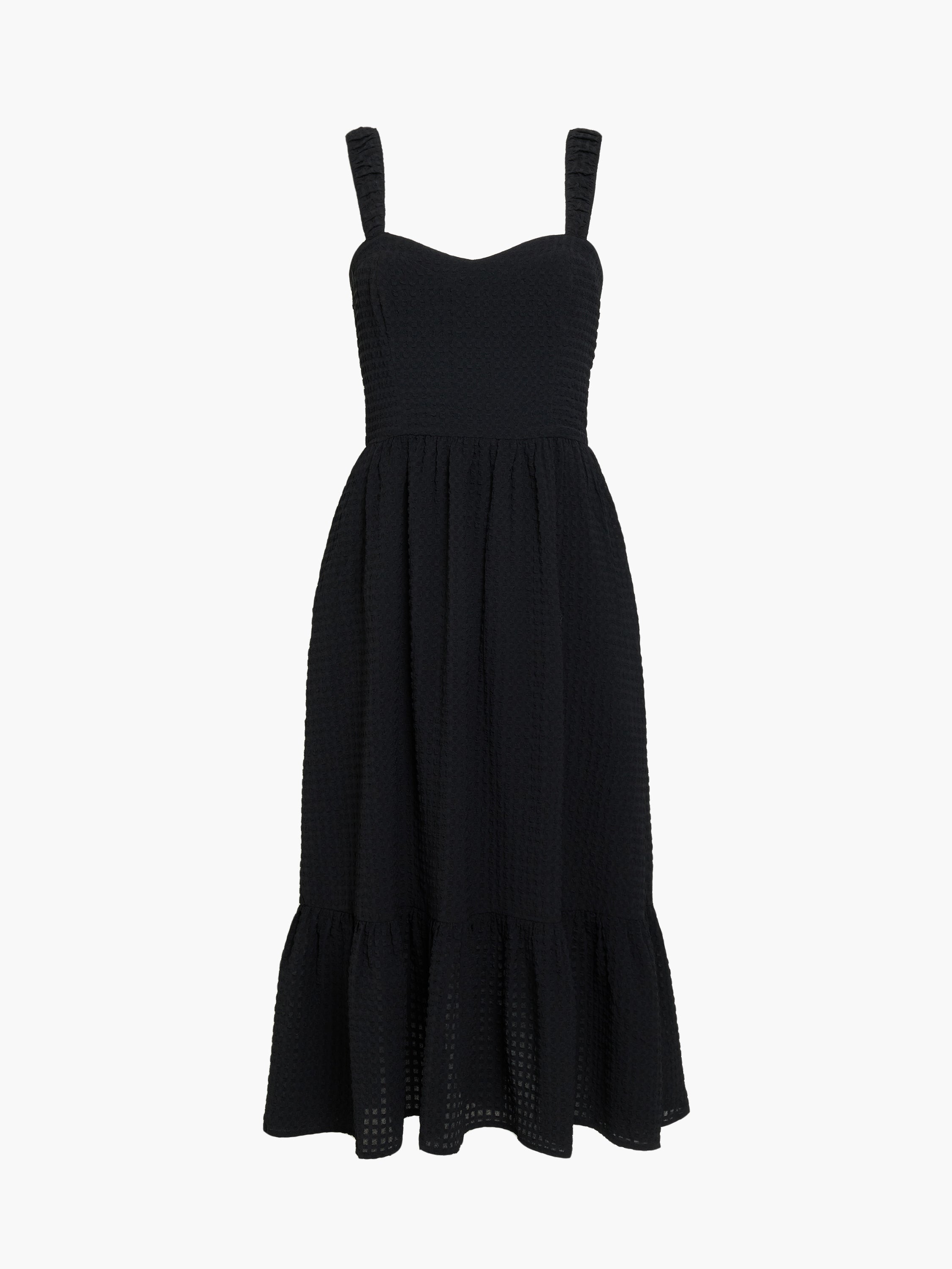 Sweetheart Textured Tie-Back Dress