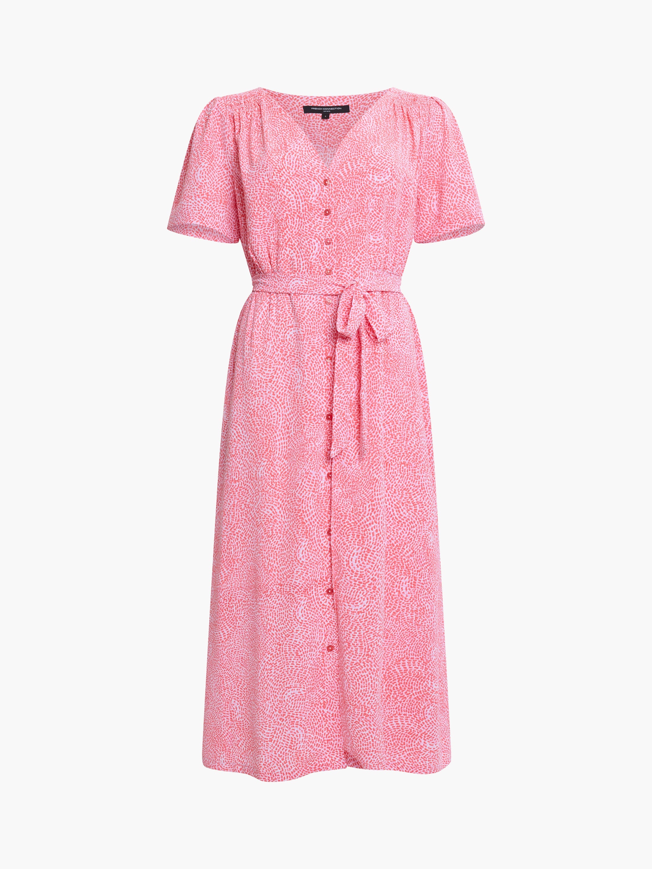 Bernice V-Neck Button-Through Midi Dress