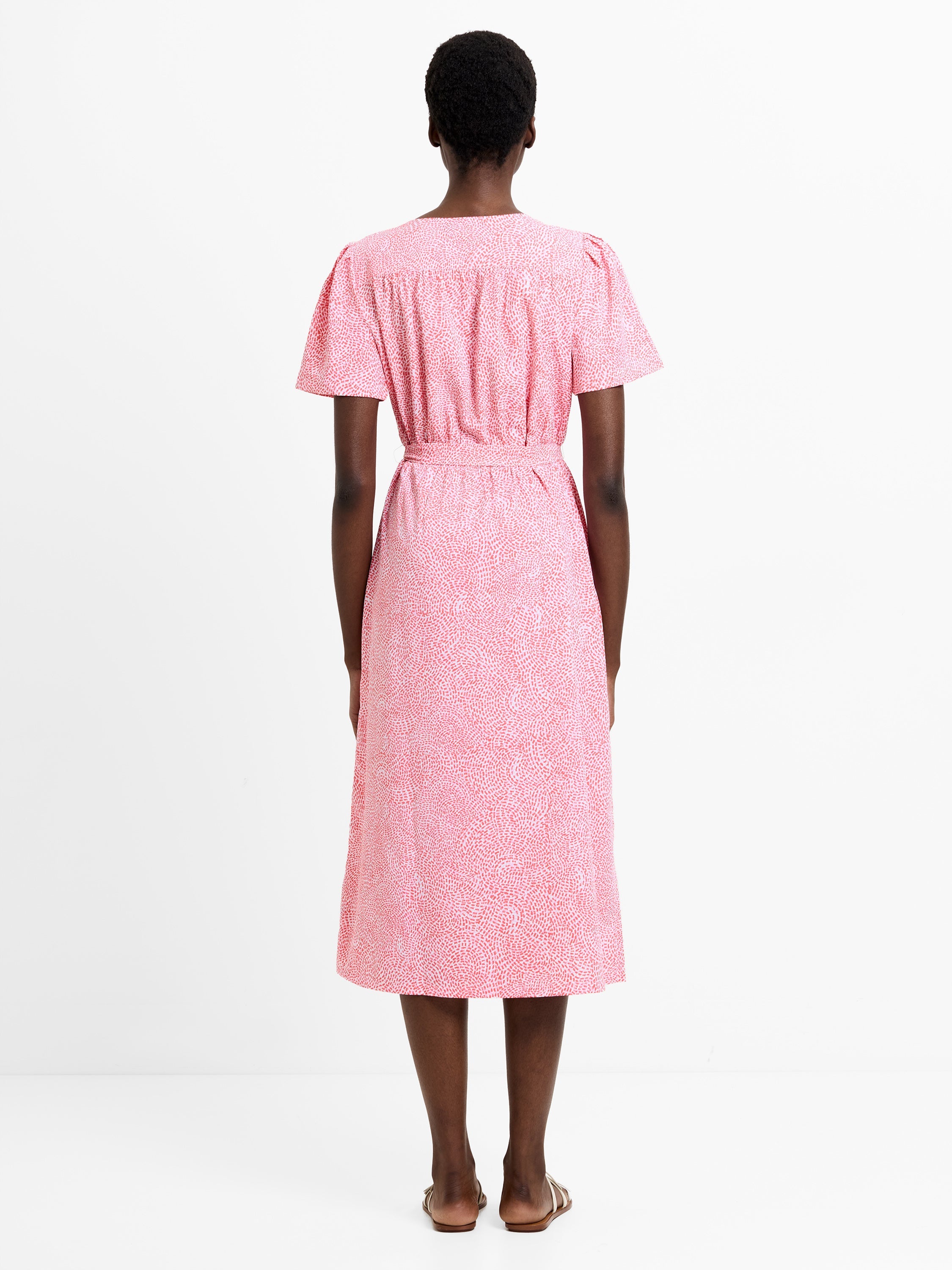 Bernice V-Neck Button-Through Midi Dress