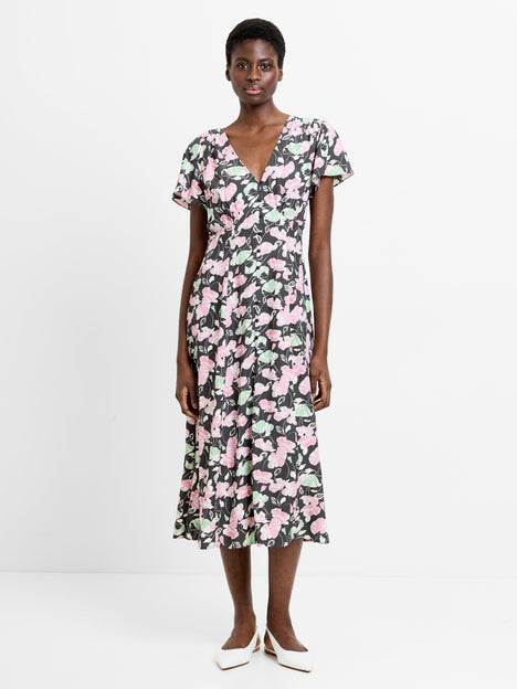 Ellie Eco Short Sleeve V-Neck Dress