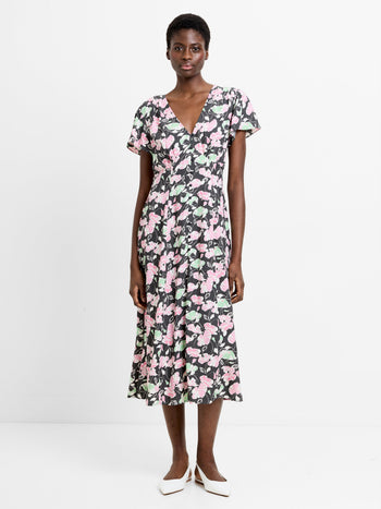 Ellie Eco Short Sleeve V-Neck Dress