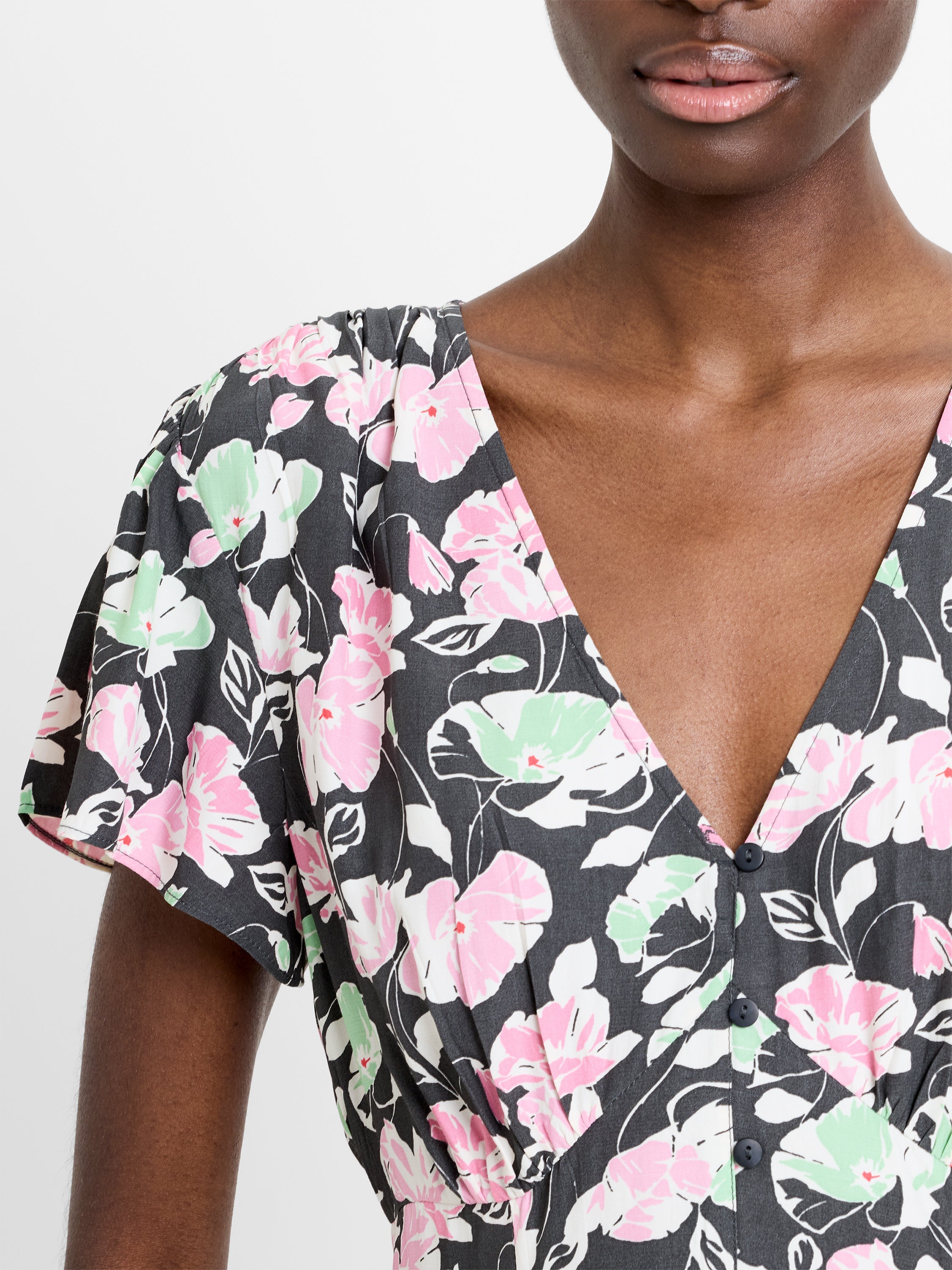 Ellie Eco Short Sleeve V-Neck Dress