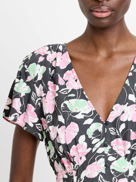 Ellie Eco Short Sleeve V-Neck Dress