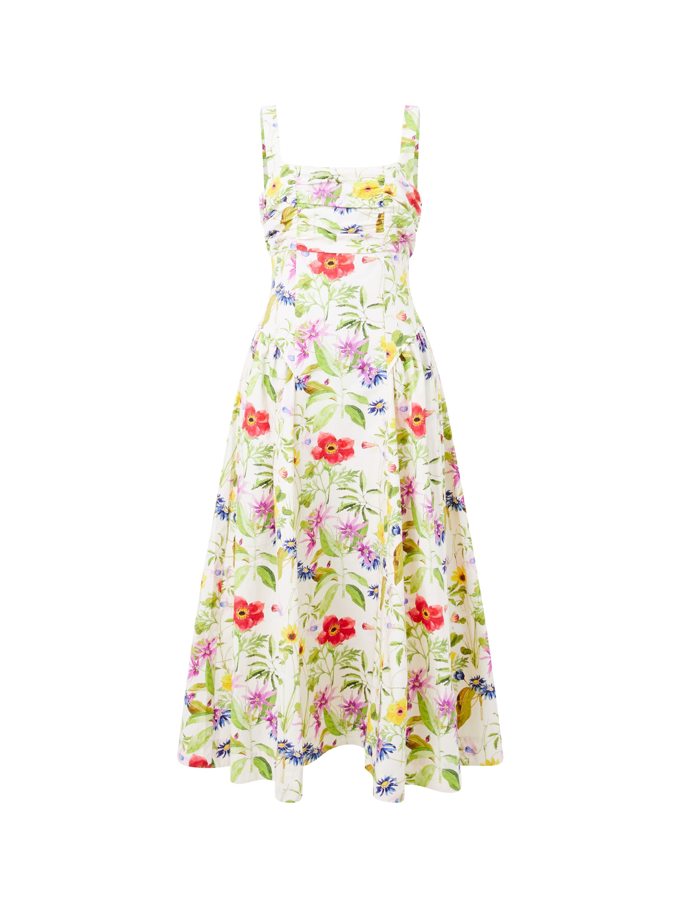 Monica Barletta Floral Midi Dress