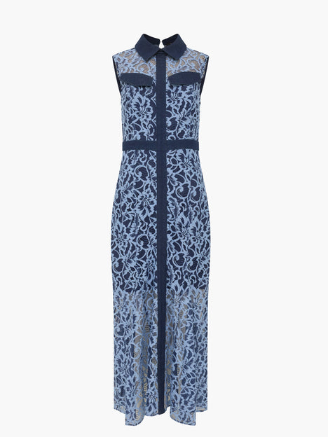 Skye Lace Godet Shirt Dress