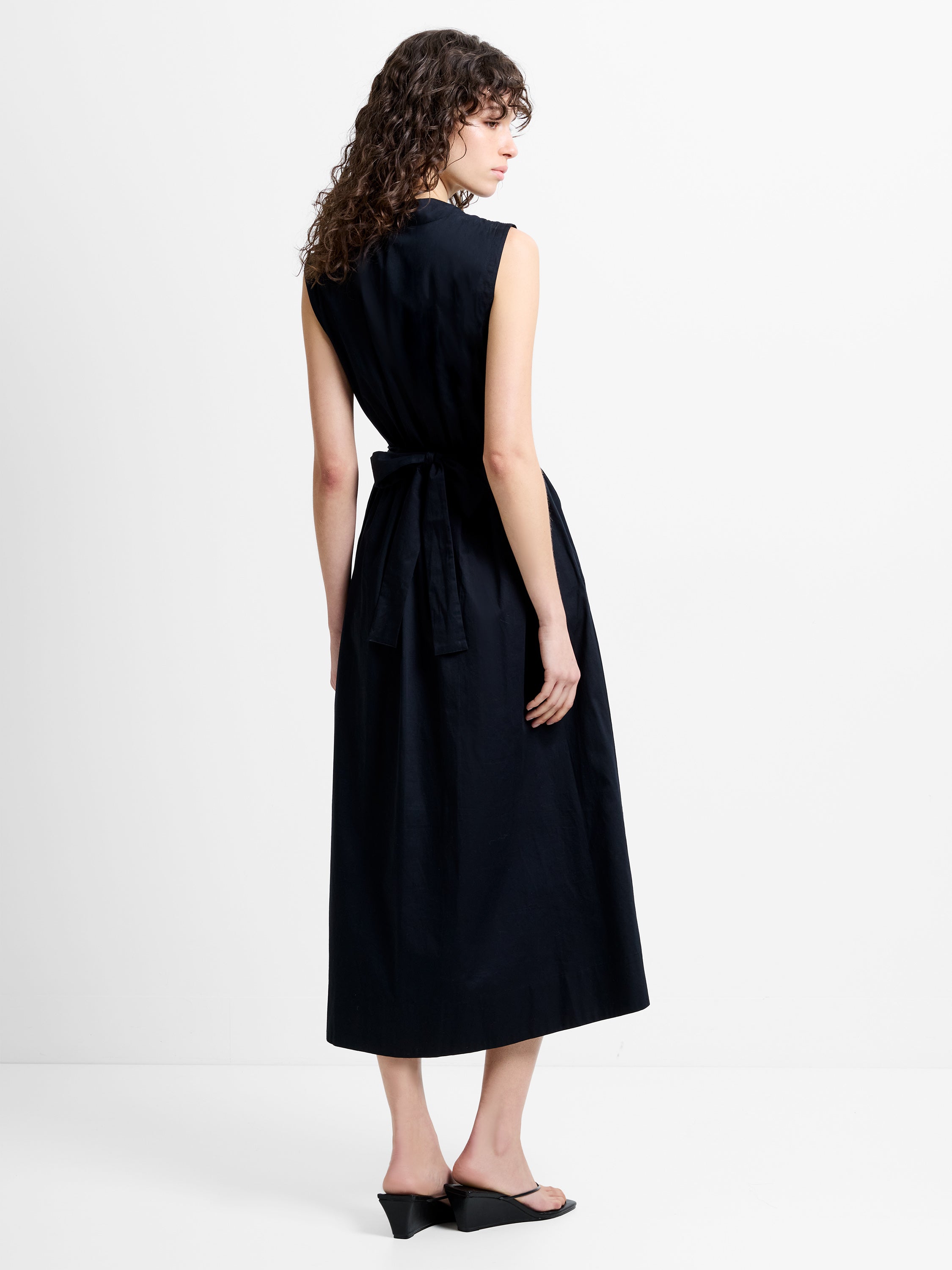 Alexis Poplin Sleeveless Corsage Dress