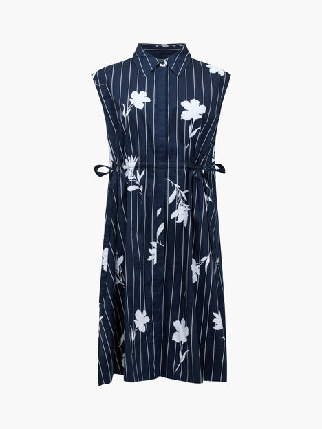 Cambria Cotton Sleeveless Drawstring Dress