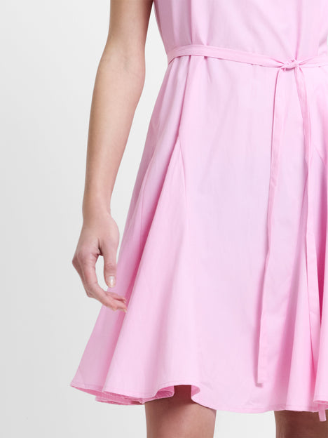 Era Poplin Godet Bow Dress