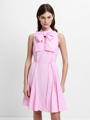 Era Poplin Godet Bow Dress