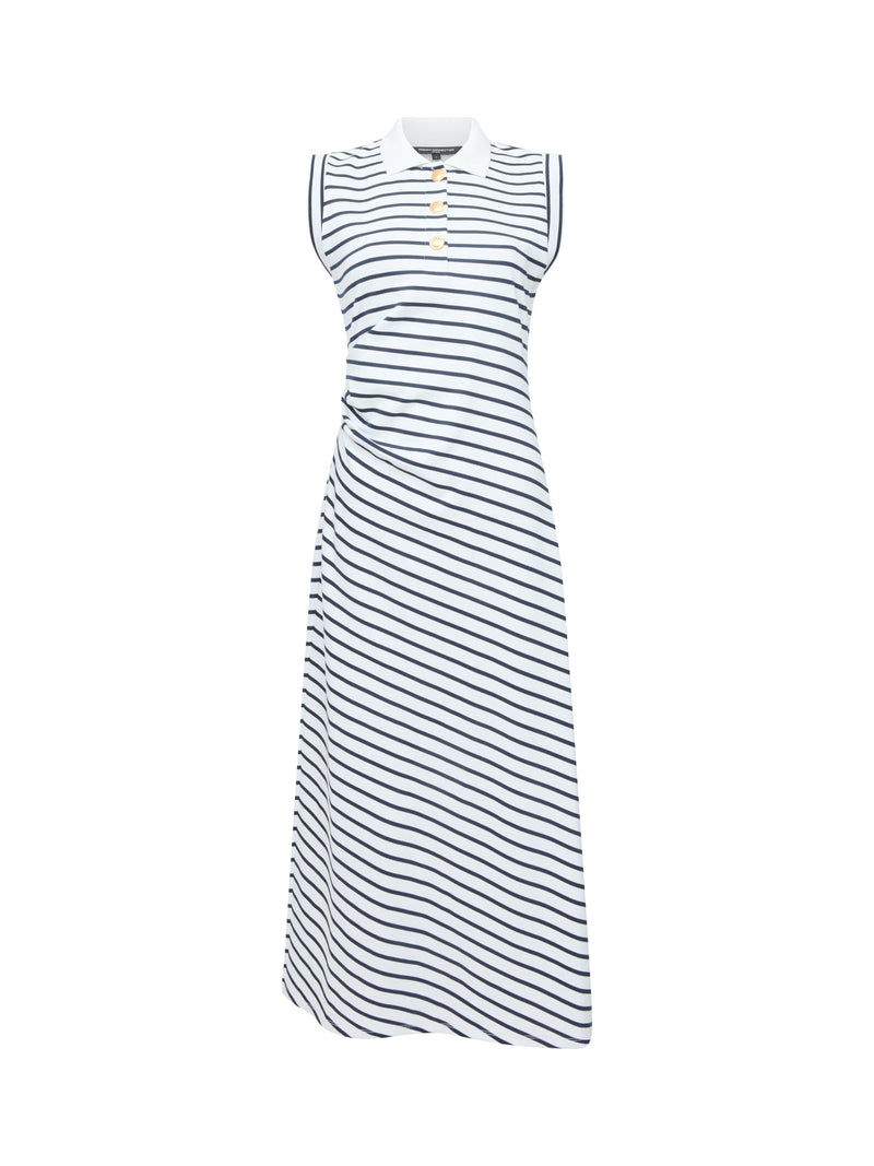 Tommy Striped Polo Midi Dress