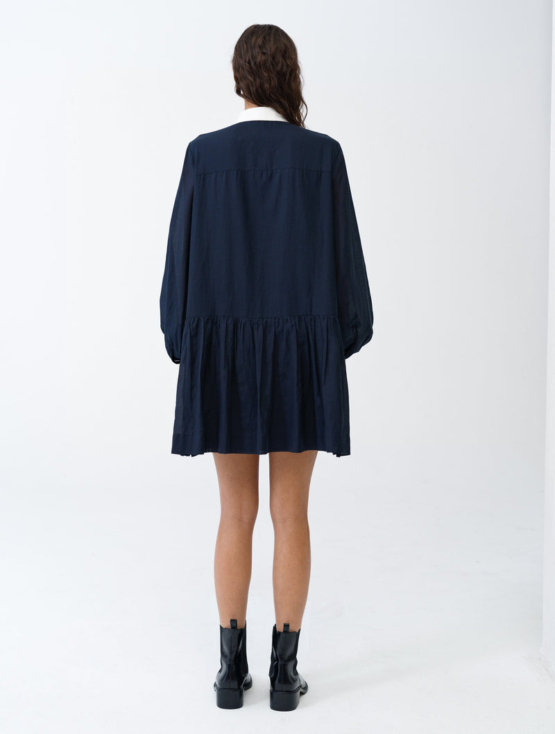Monica Voile Voluminous Shirt Dress