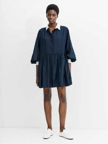 Monica Voile Voluminous Shirt Dress