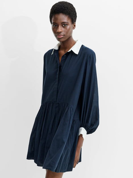 Monica Voile Voluminous Shirt Dress