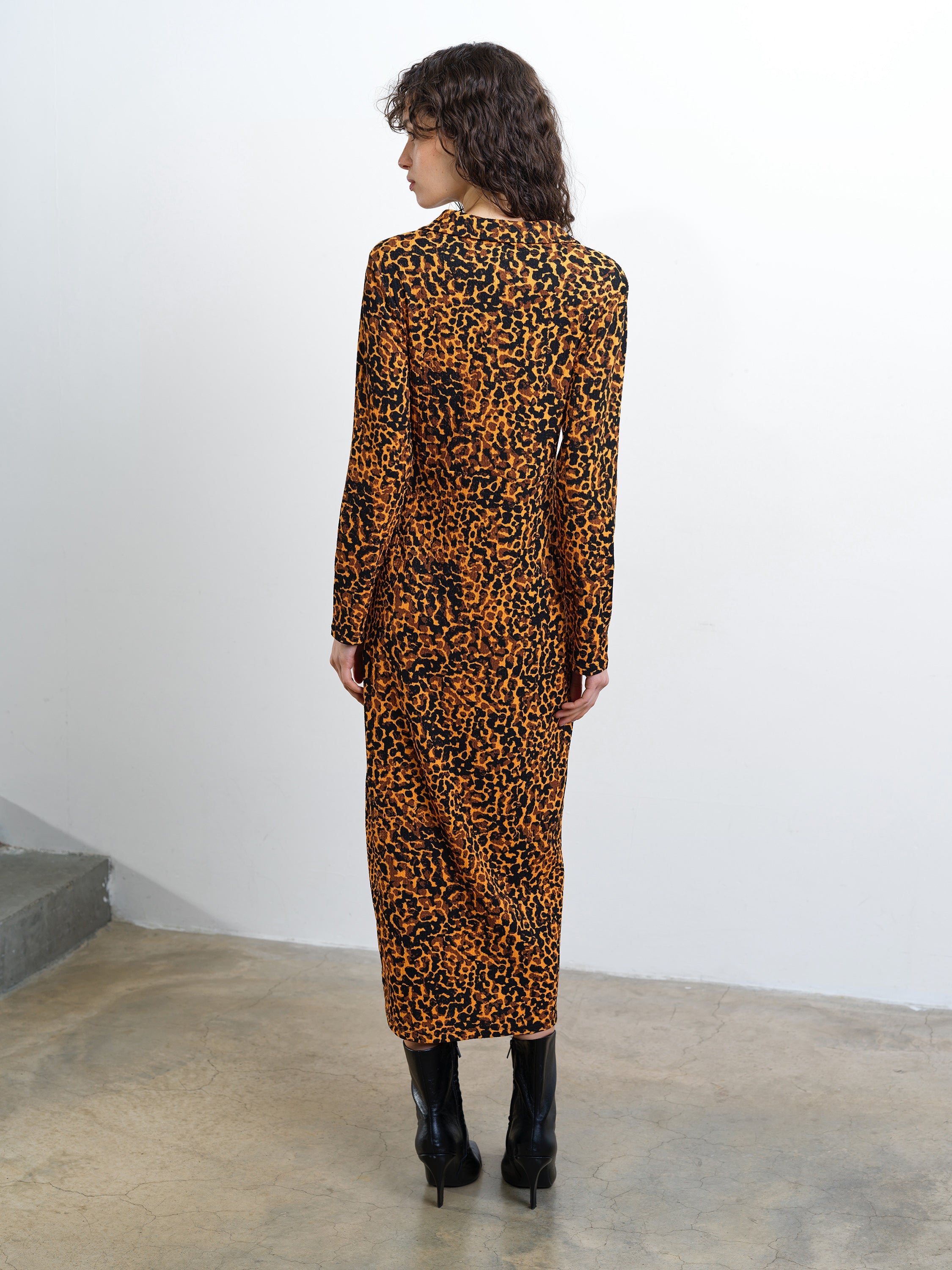 Lottie Zaria Textured Midi Dress