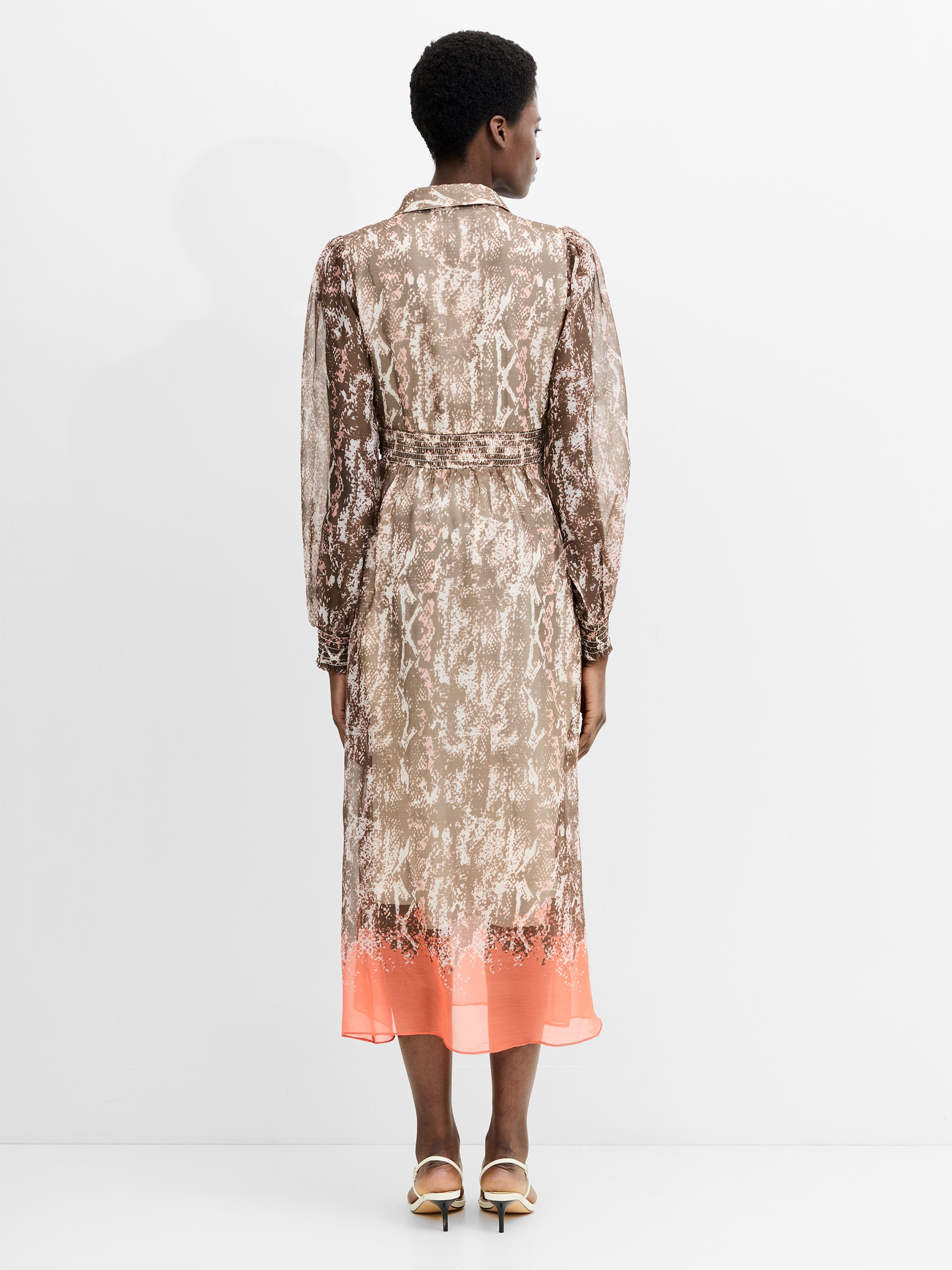 Adele Emina Chiffon Midi Dress