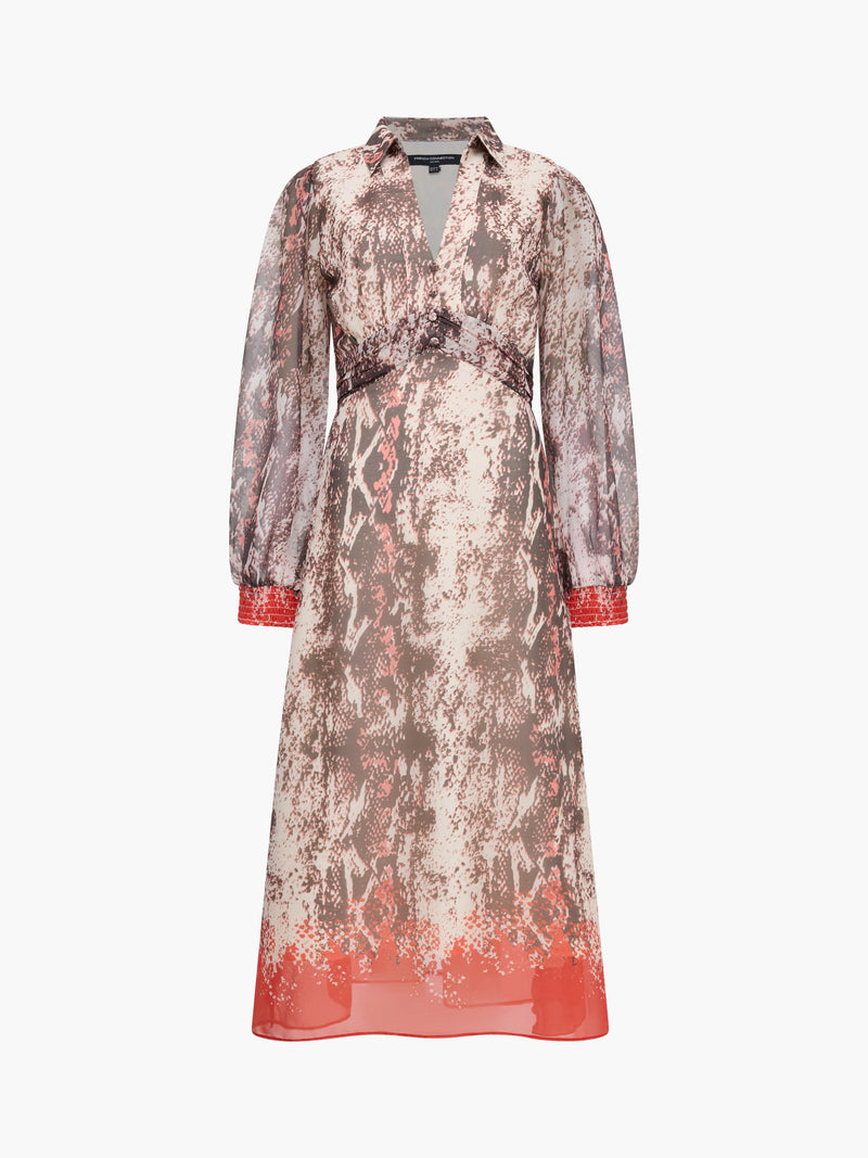 Adele Emina Chiffon Midi Dress