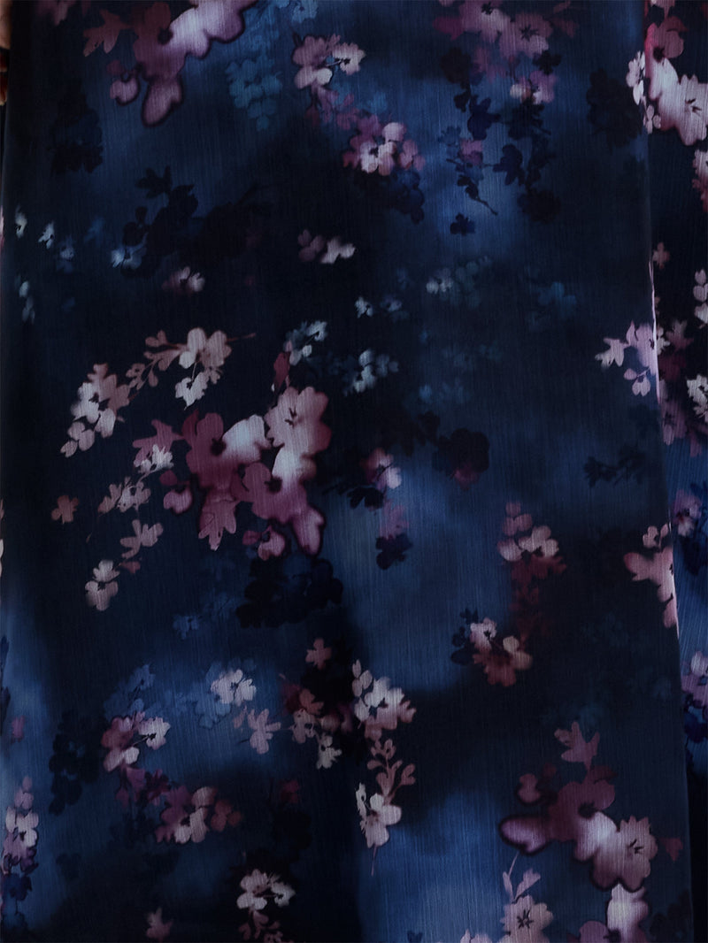 Clara Emina Puff Sleeve Midi Smock Dress