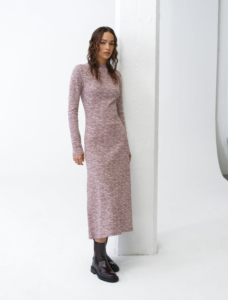 Deja Jersey Space Dye Ribbed Dress