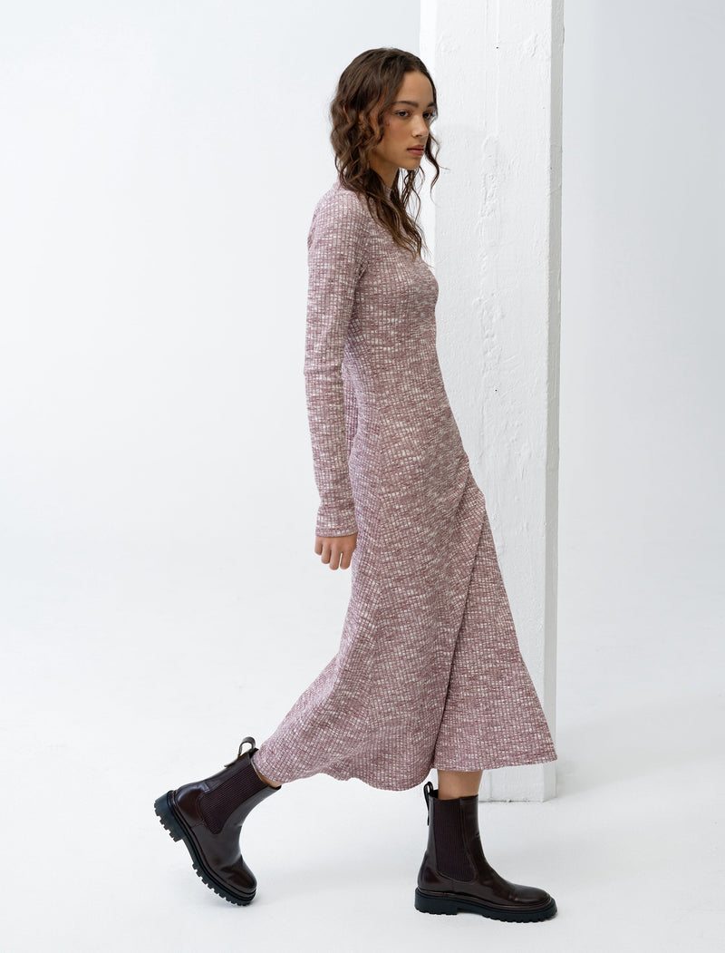 Deja Jersey Space Dye Ribbed Dress