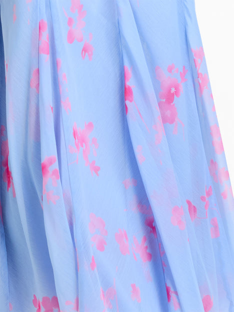Myla Chiffon Open Back Floral Tea Dress