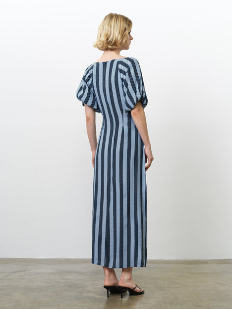 Fran Eco Lizzie Puff Sleeve Midi Dress