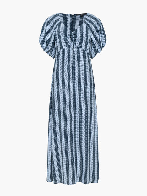 Fran Eco Lizzie Puff Sleeve Midi Dress