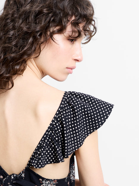 Millie Cotton Ruffle Printed Dress