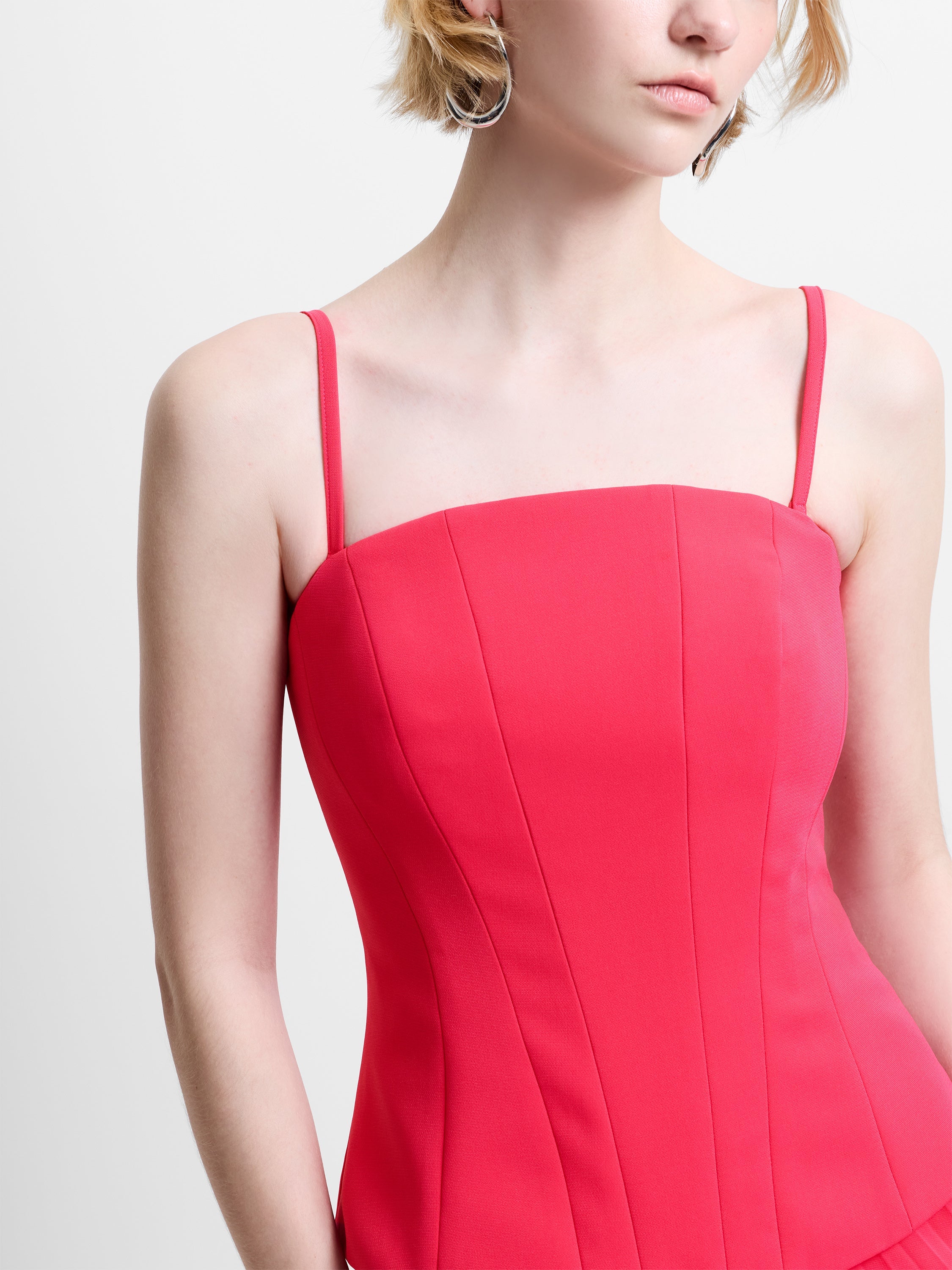 Tiana Georgette Corset Maxi Dress