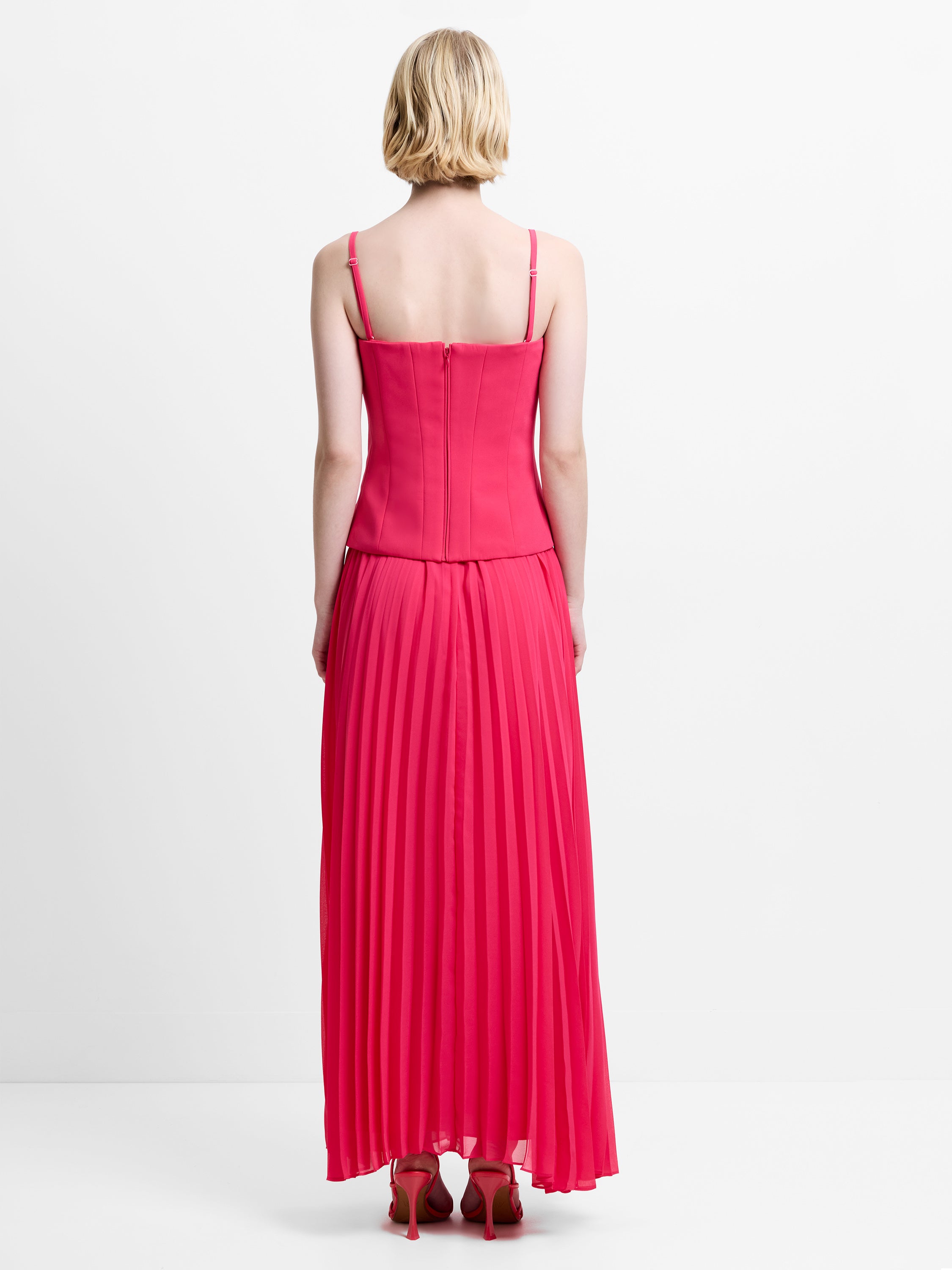 Tiana Georgette Corset Maxi Dress