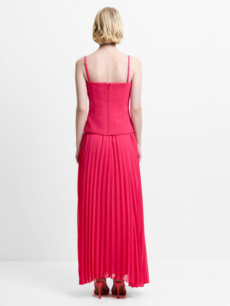 Tiana Georgette Corset Maxi Dress