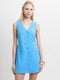 Aspen Linen Sleeveless Blue A-Line Mini Dress
