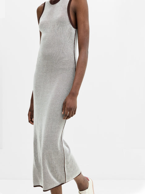 Naria Striped Knit Midi Dress