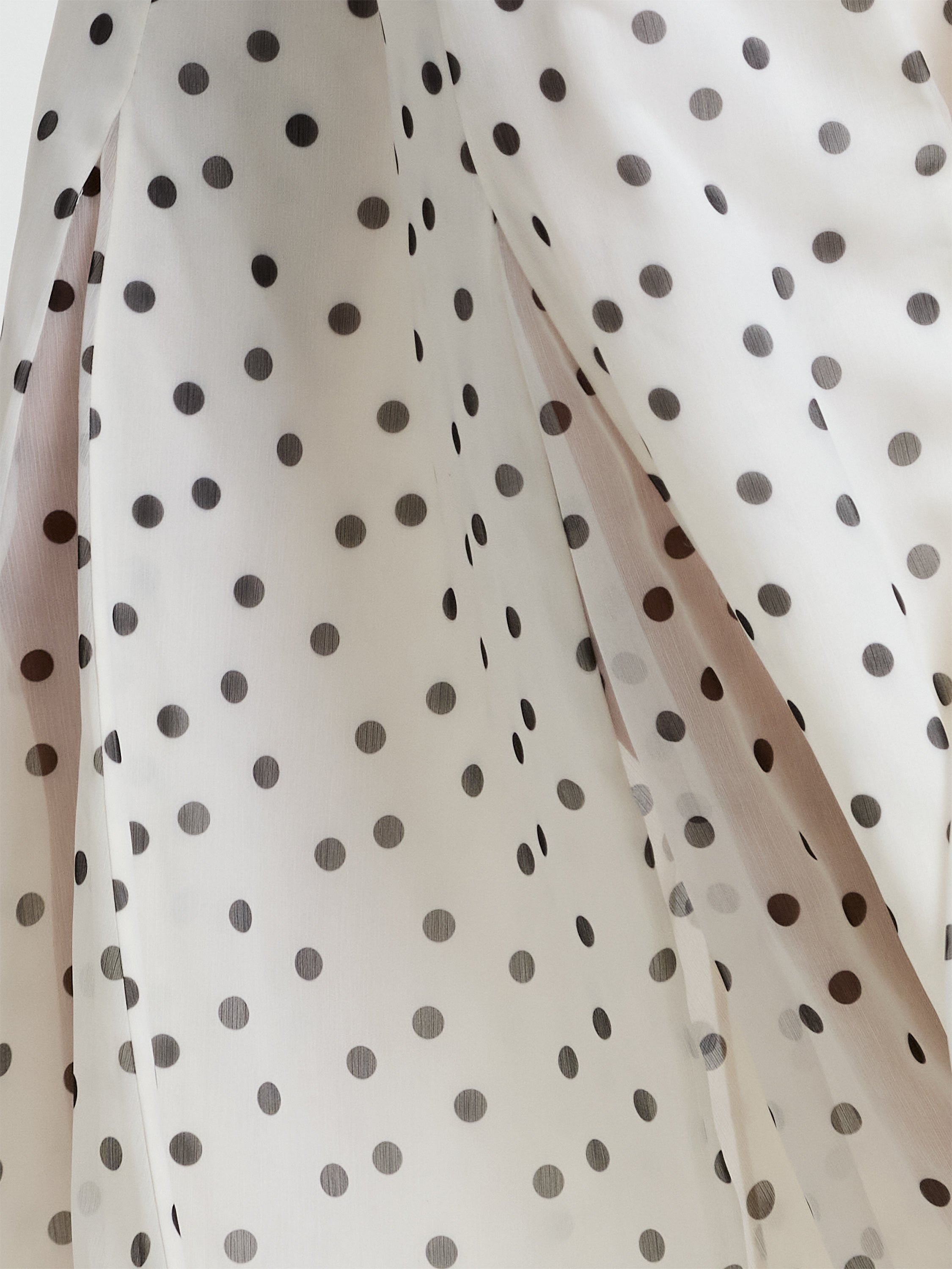 Emina Chiffon Polka Dot Maxi Dress