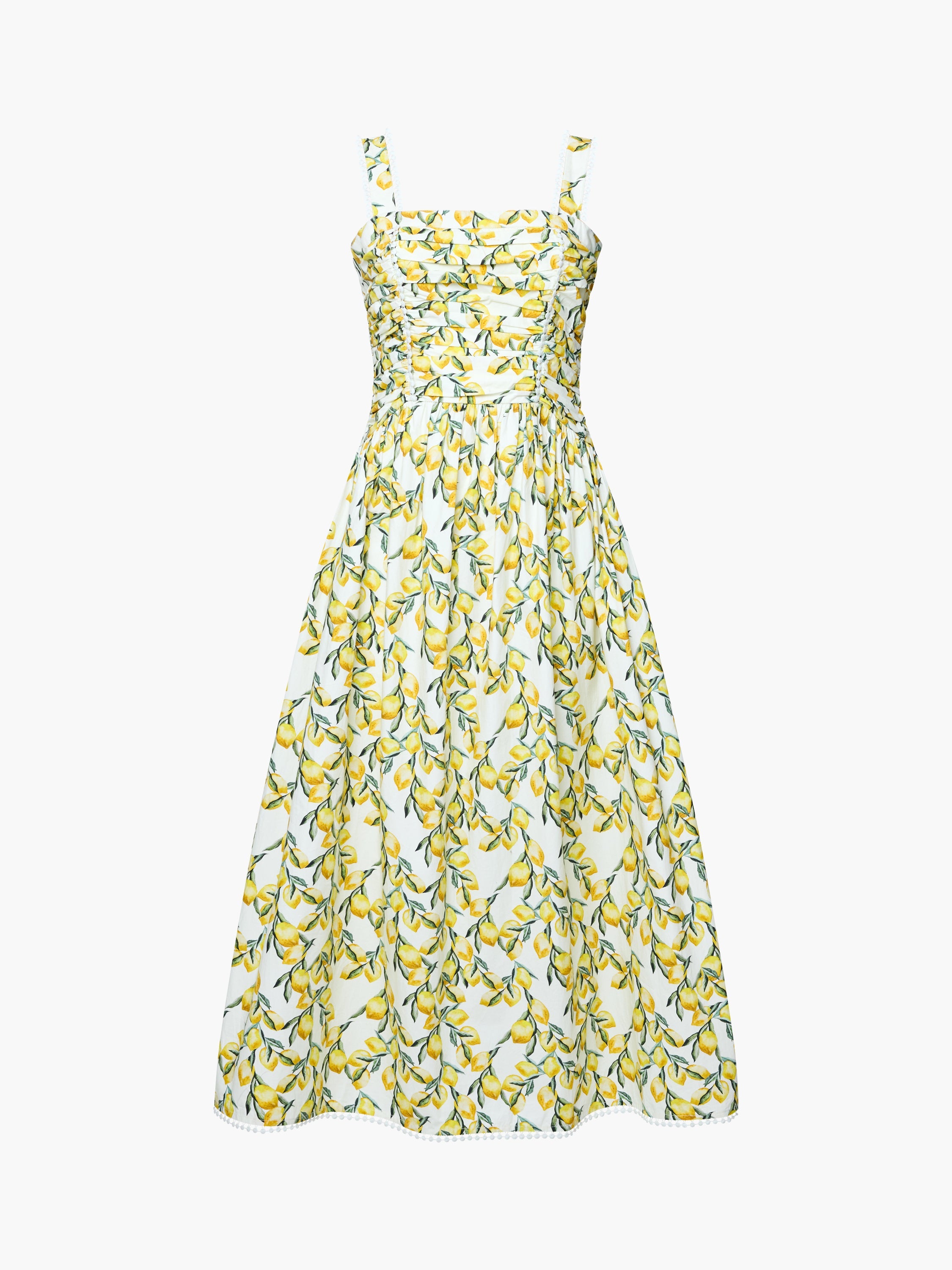 Citrus Barletta Ruched Midi Dress